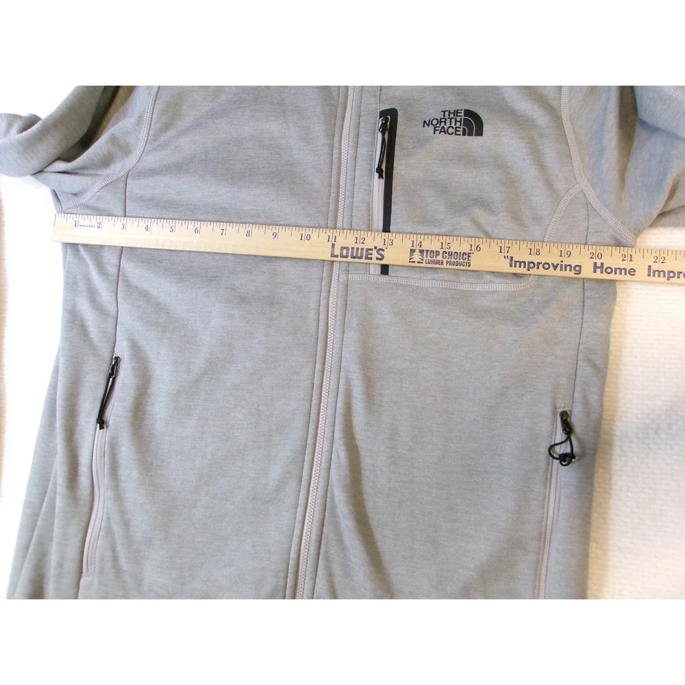 The North Face Mens Grey Full Zip Fleece Jacket‎ NF0A3SO6 Size M